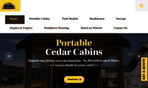 Portablecedarcabins.com thumbnail