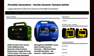 Portablegeneratorsshop.com thumbnail