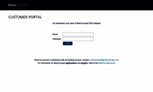Portal.mainconcept.com thumbnail