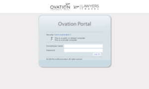Portal.ovationtravel.com thumbnail