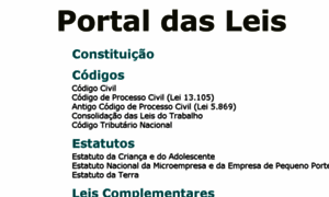 Portaldasleis.com.br thumbnail