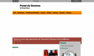 Portaldogoverno.gov.mz thumbnail