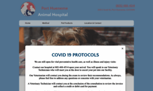 Porthuenemeanimalhospital.com thumbnail