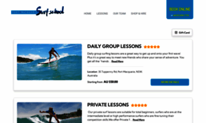 Portmacquariesurfschool.rezgo.com thumbnail