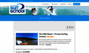 Portstephenssurfschool.rezgo.com thumbnail