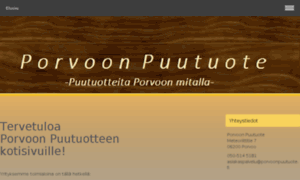 Porvoonpuutuote.fi thumbnail