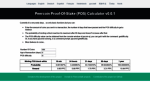 Poscalculator.peercointalk.org thumbnail