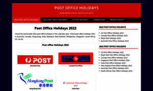 Post-office-holidays.com thumbnail