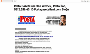Postagazetesineilan-vermek.blogspot.com thumbnail