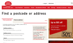 Postcode.postoffice.co.uk thumbnail