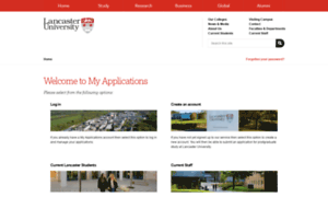 Postgraduate-applications.lancaster.ac.uk thumbnail