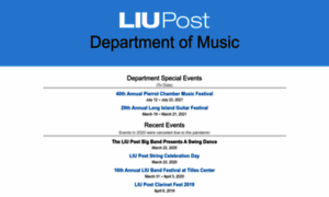 Postmusic.liu.edu thumbnail