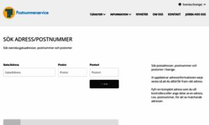 Postnummerservice.se thumbnail