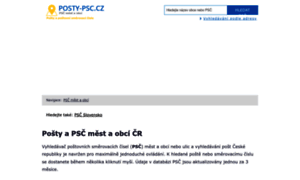 Posty-psc.cz thumbnail