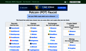 Potcoin-faucet.com thumbnail