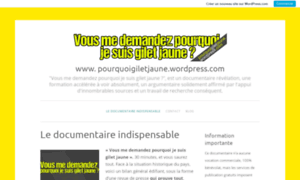 Pourquoigiletjaune.wordpress.com thumbnail