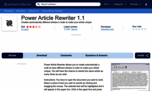 Power-article-rewriter.software.informer.com thumbnail