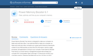 Power-memory-booster.software.informer.com thumbnail