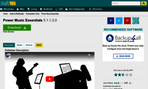 Power-music-essentials.soft112.com thumbnail
