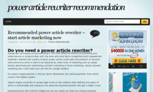 Powerarticlerewriter.org thumbnail