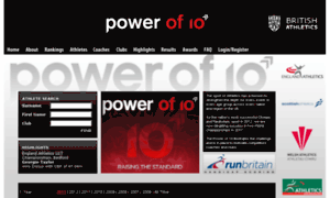 Powerof10.info thumbnail