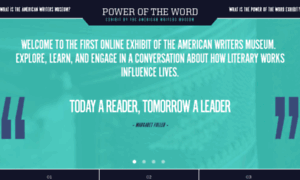 Poweroftheword.americanwritersmuseum.org thumbnail