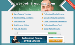 Powerpointresume.com thumbnail