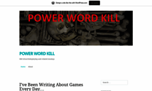 Powerwordkill.wordpress.com thumbnail