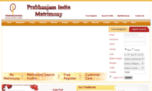 Prabhanjamindiamatrimony.com thumbnail