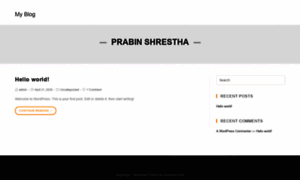 Prabinshresth.com.np thumbnail