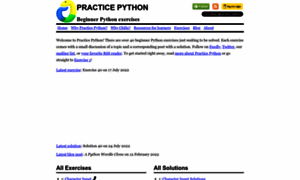 Practicepython.org thumbnail