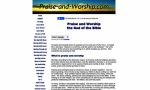 Praise-and-worship.com thumbnail
