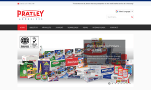 Pratleyadhesives.com thumbnail