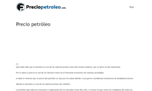 Preciopetroleo.info thumbnail
