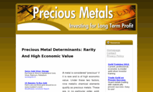 Preciousmetalsinvestingtips.info thumbnail