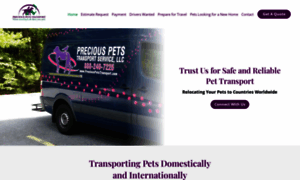 Preciouspetstransport.com thumbnail