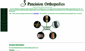 Precisionorthopedics.com thumbnail