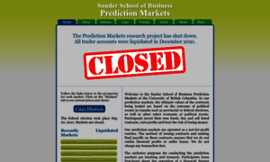 Predictionmarkets.ca thumbnail