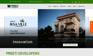 Preetidevelopers.com thumbnail