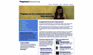 Pregnancyresource.org thumbnail