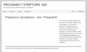 Pregnancysymptoms360.com thumbnail