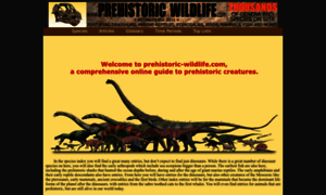 Prehistoric-wildlife.com thumbnail