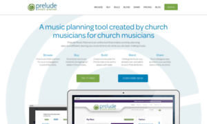 Preludemusicplanner.org thumbnail