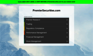 Premiersecurities.com thumbnail