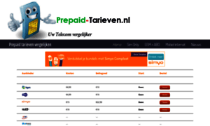 Prepaid-tarieven.nl thumbnail