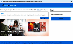 Prepaidgiftbalance.com thumbnail