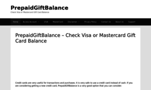 Prepaidgiftbalance.info thumbnail