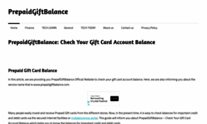 Prepaidgiftbalances.online thumbnail