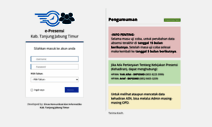 Presensi.tanjabtimkab.go.id thumbnail