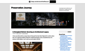 Preservationjourney.wordpress.com thumbnail